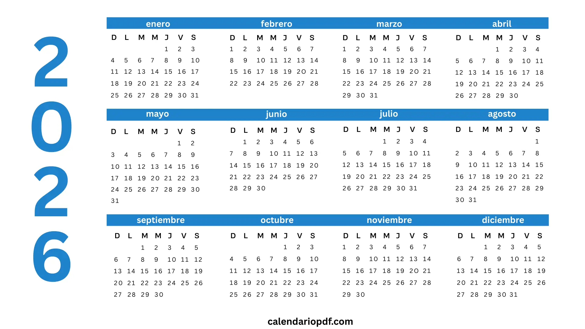 Calendario 2026 calendario 2026 españa